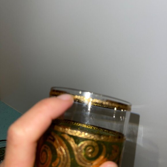 Culver Vintage Glass Tumblers Mid Century Set of 6 Toledo 22k Gold - Picture 7 of 10